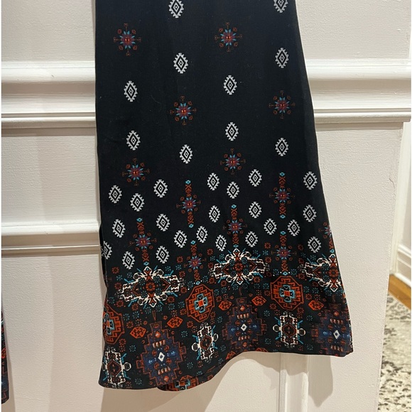 Tribal Aztec bell bottom stretchy pants - Picture 2 of 4